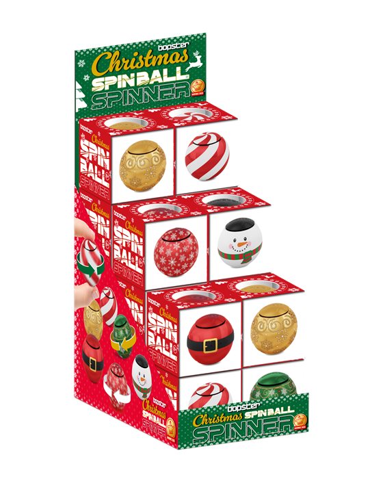 Christmas Spin Ball counter display unit