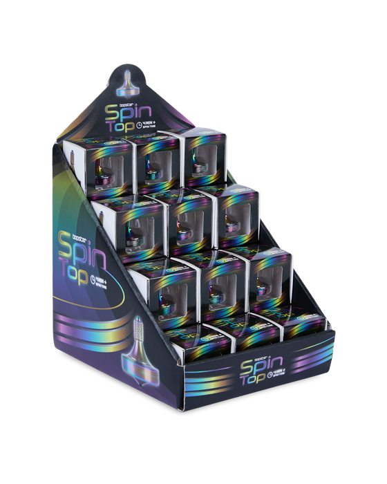 Spin Top counter display unit, fully stocked