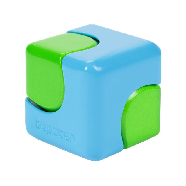 bopster Neon Cube Spinners in six two-tone neon colourways