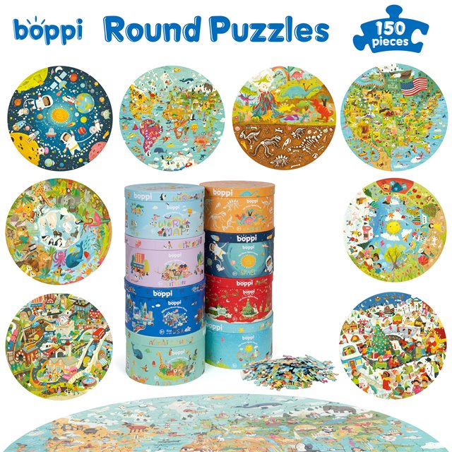 boppi 150-piece round jigsaw puzzles