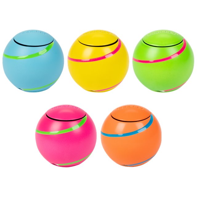 bopster Neon Spin Balls in blue, green, yellow, pink and orange