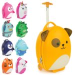 Boppi Tiny Trekker Kids Luggage Travel Suitcase Carry On Cabin Bag Holiday Pull Along Trolley Lightweight Wheeled Holdall 17 Litre Hand Case - Dog