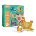 Mideer My First Puzzle Toddler Jigsaw for Children with Large Extra Thick Pieces for Kids Illustrated Animal Shapes 2 3 + Years - Mum & Baby