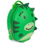 Boppi Tiny Trekker Kids Luggage Travel Suitcase Carry On Cabin Bag Holiday Pull Along Trolley Lightweight Wheeled Holdall 17 Litre Hand Case - Dinosaur