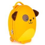 Boppi Tiny Trekker Kids Luggage Travel Suitcase Carry On Cabin Bag Holiday Pull Along Trolley Lightweight Wheeled Holdall 17 Litre Hand Case - Dog
