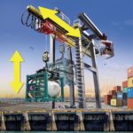 Playmobil City Action 70770 Electric Cargo Crane with Container, Built-in Motor, for Children Ages 4+