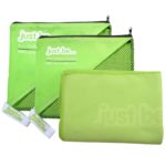 just be... Microfibre Compact Travel Towel - Green - Extra Large