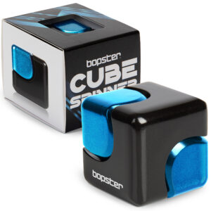bopster Fidget Cube Spinner - Black and Blue