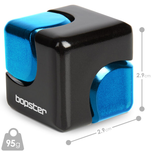 bopster Fidget Cube Spinner - Black and Blue