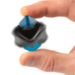 bopster Fidget Cube Spinner - Black and Blue