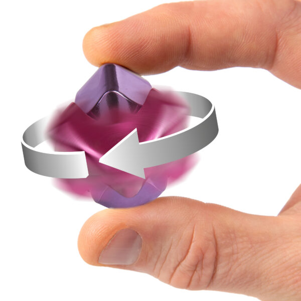 bopster Fidget Cube Spinner - Pink and Purple