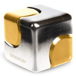 bopster Fidget Cube Spinner - Silver and Gold