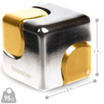bopster Fidget Cube Spinner - Silver and Gold