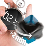 bopster Fidget Cube Spinner - Black and Blue