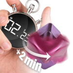 bopster Fidget Cube Spinner - Pink and Purple