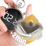 bopster Fidget Cube Spinner - Silver and Gold