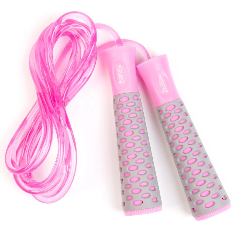 just be…… Skipping and Speed Adult Jump Rope for Fitness and Fat Burning Home Gym Park Workouts HIIT Sessions Boxing and Weight Loss Non-Slip Handle and a 275cm Adjustable Length Rope – Pink