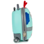 Boppi Tiny Trekker Kids Luggage Travel Suitcase Carry On Cabin Bag Holiday Pull Along Trolley Lightweight Wheeled Holdall 17 Litre Hand Case - Robot