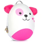 boppi Tiny Trekker Kids Backpack Nursery Travel Holiday Toddler Children Bag 4 Litre Preschool Rucksack - Pink Dog