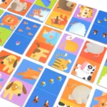 Mideer Dominoes Puzzles Game with 24 Large Extra Thick Rectangular Double-Sided Domino Tile Pieces Number and Image Match Up Deck for Kids 3 + Years – Zoo Pals