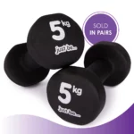 ust be...® Dumbbells Set - Black - 5kg (pack of 2)