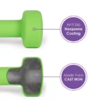 just be...® Dumbbells Set - Green - 3kg