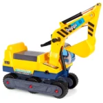 boppi Ride On Children's Digger with Hard-Hat - Yellow