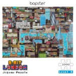 bopster 8-bit London Pixel Jigsaw Puzzle 1000 Pieces for Kids Teens and Adults 70 x 50cm Level 3