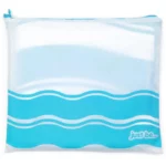 just be... Microfibre Wave Beach Travel Towel - Blue XX Large 200 x 90cm