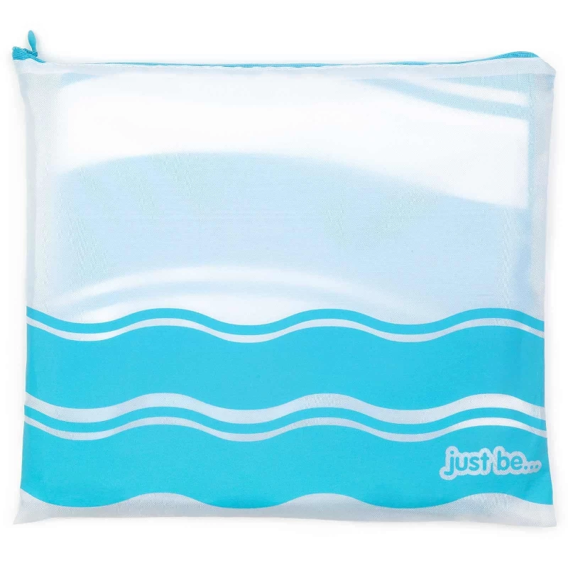 just be… Microfibre Wave Beach Travel Towel – Blue XX Large 200 x 90cm