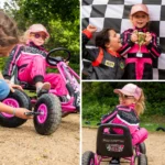 bopster - Pedal Go Kart with Inflatable Tyres 5-8 Years - Flame