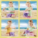 Playmobil 9406 Sand Ice Cream Shop Sand Bucket with Sieve and Waffle Moulds