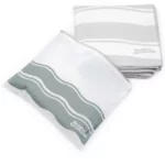 just be... Microfibre Wave Beach Travel Towel - Grey Large 160 x 80cm