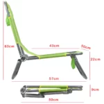 just be...…® Beach & Garden Folding Sun Chair Lounger – Green