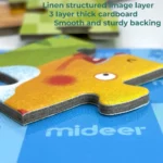 Mideer My First Puzzle Toddler Jigsaw for Children with Large Extra Thick Pieces for Kids Illustrated Animal Shapes 2 3 + Years - Garden Animals