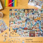bopster London City Illustrated Jigsaw Puzzle 1000pcs