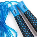 just be...… Skipping and Speed Adult Jump Rope for Fitness and Fat Burning Home Gym Park Workouts HIIT Sessions Boxing and Weight Loss Non-Slip Handle and a 275cm Adjustable Length Rope - Blue