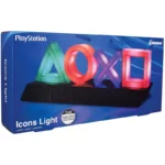 Paladone PP4140PS Playstation Icons 3 Light Modes Music Reactive Game Room, Multi Colour