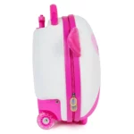 Boppi Tiny Trekker Kids Luggage Travel Suitcase Carry On Cabin Bag Holiday Pull Along Trolley Lightweight Wheeled Holdall 17 Litre Hand Case - Pink Dog
