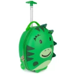 Boppi Tiny Trekker Kids Luggage Travel Suitcase Carry On Cabin Bag Holiday Pull Along Trolley Lightweight Wheeled Holdall 17 Litre Hand Case - Dinosaur