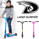 Land Surfer Kids Stunt Scooter | Scooter for Kids 8-12+ Teenagers | Boys/Girls Two Wheel 360 Pro Stunts | Blue Camo