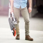 bopster® Sport Pro Adult Kick Scooter | Big Two Wheels Commuter City Scooter | 1 Click Rapid Folding Push Scooter 4.4kg Light Frame