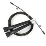 just be...… Skipping and Speed Adult Jump Rope for Fitness and Fat Burning Home Gym Park Workouts HIIT Sessions Boxing and Weight Loss Non-Slip Handle and a 275cm Adjustable Length Rope - Black