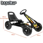 bopster - Pedal Go Kart with Inflatable Tyres 5-8 Years - Flame