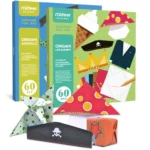 Mideer 60 Piece Kid’s Origami Paper Folding Junior Bumper Pack with Kami Paper Sculpture Instruction Booklet - Life Elements