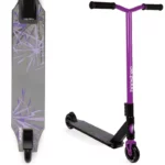 bopster Stunt Scooter Deck 360 Swivel Spin | Lightweight Freestyle Sport Scooters with 50cm Wide Bar | Ideal for Kids, Boys, & Girls Ages 8+ | Purple