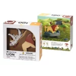 HALFTOYS HA001 Collectibles Magnetic Animals Play Sets, 3D Jigsaw Puzzle Blocks, STEM Educational Take Apart Toys Gift for Toddler & Kids 3+ Years (Lion)