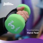 just be...® Dumbbells Set - Green - 3kg