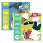 Mideer 60 Piece Kid’s Origami Paper Folding Junior Bumper Pack with Kami Paper Sculpture Instruction Booklet - Life Elements