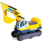 boppi Ride On Children's Digger with Hard-Hat - Yellow